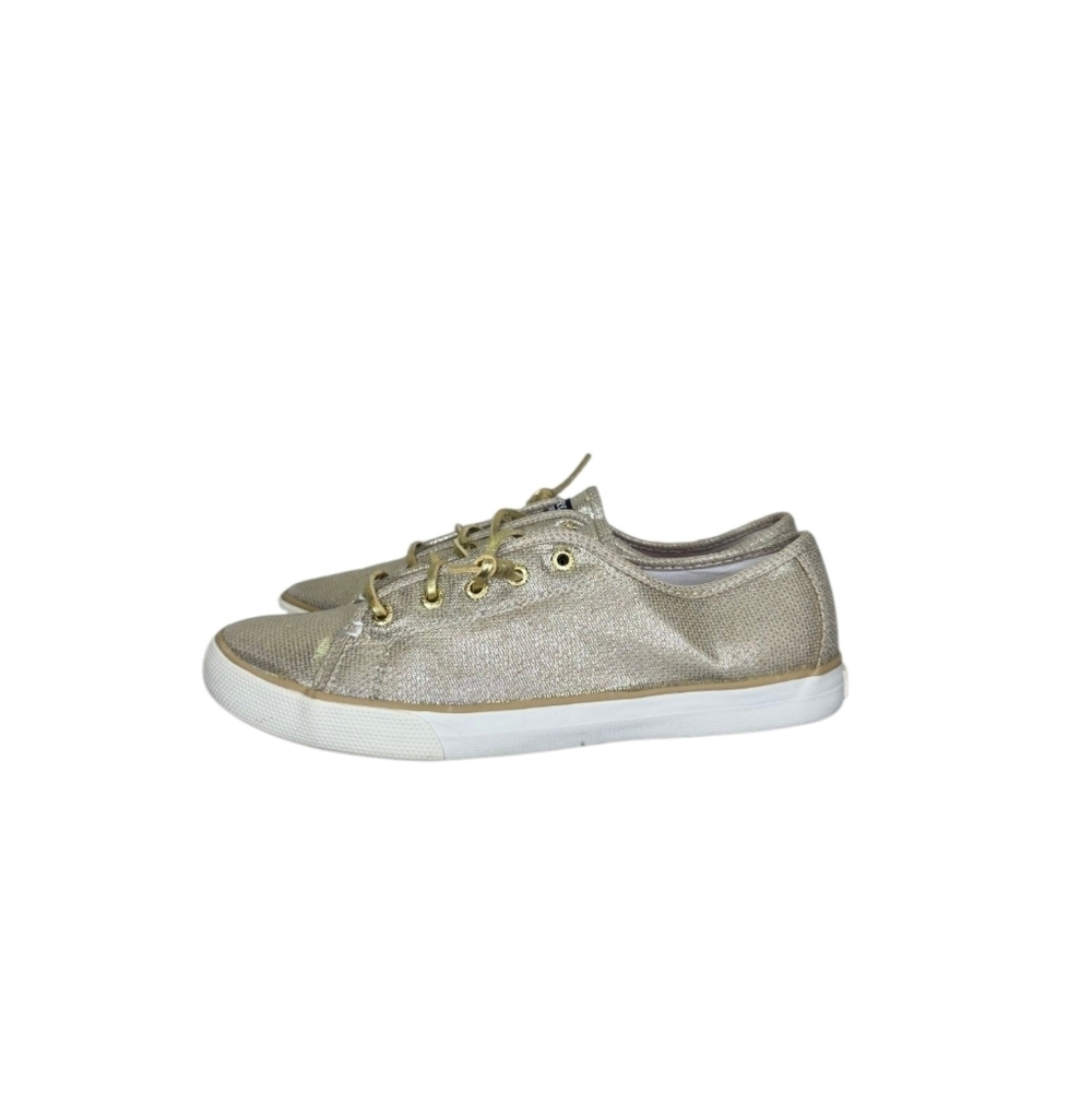Sperry Top-Sider Big Girl's Seacoast Fashion Boat‎ Gold Shoe Size 5M YG54361